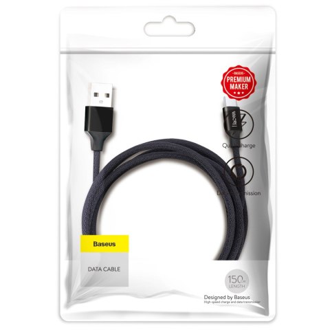 Kabel przewód USB-A - MicroUSB Yiven 1.5m - czarny