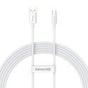 Kabel przewód USB-A - USB-C Superior Series 100W 2m - biały