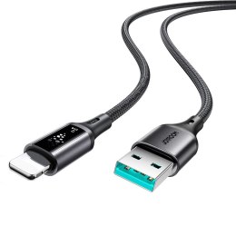 Kabel przewód USB-A - iPhone Lightning S-A60 StarTalk 3A 1.2m - czarny