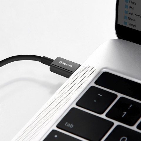 Kabel przewód USB-C - iPhone Lightning Superior Series PD 20W 2m - czarny