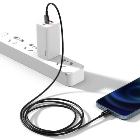 Kabel przewód USB-C - iPhone Lightning Superior Series PD 20W 2m - czarny