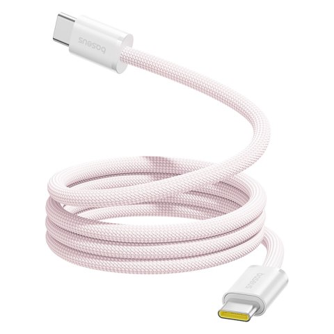 Kabel przewód samoczynnie układający się USB-C Dynamic 4 Pro 100W 1m - różowy
