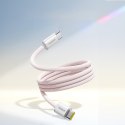 Kabel przewód samoczynnie układający się USB-C Dynamic 4 Pro 100W 1m - różowy