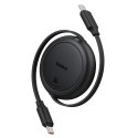 Kabel przewód zwijany USB-C Free2Pull 60W 1m - czarny
