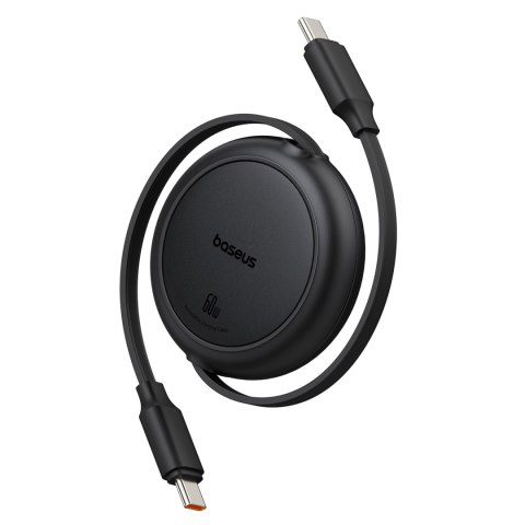 Kabel przewód zwijany USB-C Free2Pull 60W 1m - czarny