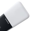 Powerbank 10000mAh 22.5W Lipow z wbudowanymi kablami USB-C iPhone Lightning - biały