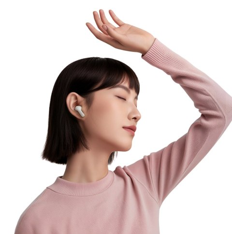 Słuchawki bezprzewodowe douszne Buds ENC SBC IPX4 Bluetooth - białe