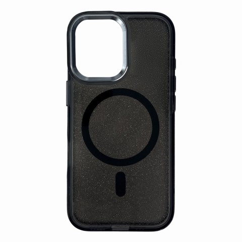 Etui brokatowe plecki na Samsung Galaxy A26 5G Glitter Case MagSafe - czarne