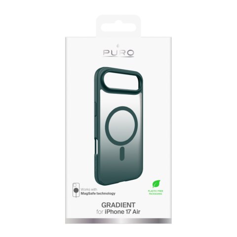 Etui case pokrowiec na iPhone 17 Air TPU Gradient MagSafe - turkusowe