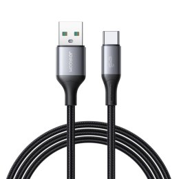 Kabel przewód USB-A - USB-C Flash Series 3A 1m - czarny