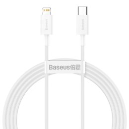 Kabel przewód USB-C - iPhone Lightning Superior Series PD 20W 1.5 m - biały