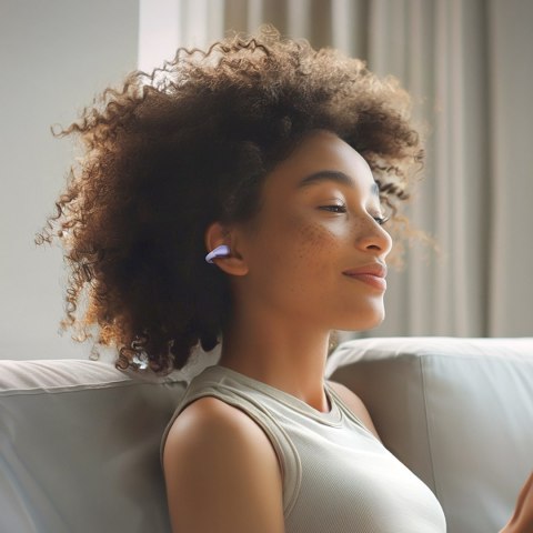 Słuchawki bezprzewodowe otwarte Crossky C30 OWS IPX4 Bluetooth - fioletowe