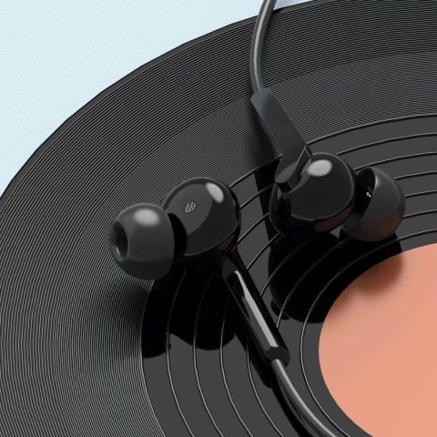 Słuchawki przewodowe dokanałowe mini jack 3.5 mm X3 - czarne