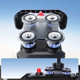 Uchwyt do telefonu na kierownicę motocykla roweru hulajnogi wstrząsoodporny - czarny