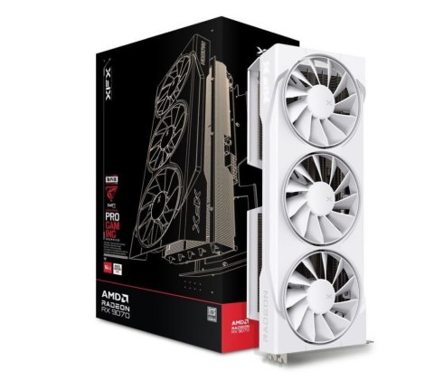 Karta graficzna XFX Swift Radeon RX 9070 OC White Triple Fan Gaming 16GB GDDR6 (97SWFB3W9)