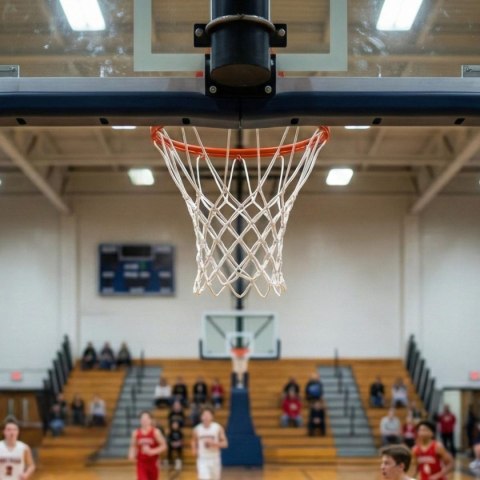 SIATKA DO OBRĘCZY KOSZ BIAŁA 12 UCHWYTÓW PES 5 NETEX