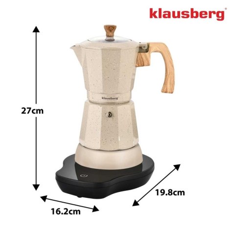 KAWIARKA ELEKTRYCZNA ESPRESSO 300ml KLAUSBERG KB-7999 500W