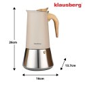 KAWIARKA ZAPARZACZ DO KAWY 600ml KLAUSBERG KB-7997 INDUKCJA