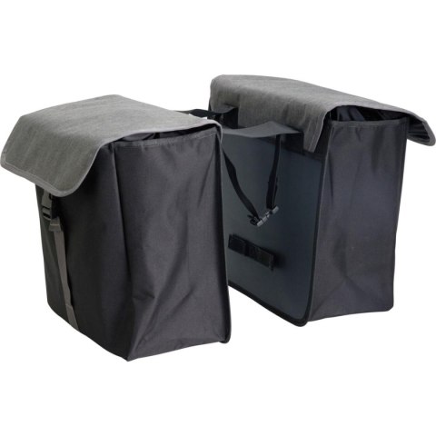 SAKWA TORBA ROWEROWA PODWÓJNA TYLNA NA BAGAŻNIK 2x20L XQMAX