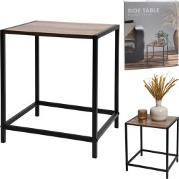 STOLIK KAWOWY 28x32,5x37,5CM BLAT DREWNIANY