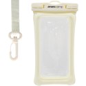 WODOODPORNE ETUI POKROWIEC NA TELEFON 12X22CM TPU PŁYWAJĄCE ENERO CAMP KREMOWE