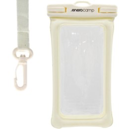 WODOODPORNE ETUI POKROWIEC NA TELEFON 12X22CM TPU PŁYWAJĄCE ENERO CAMP KREMOWE