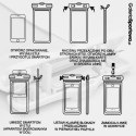 WODOODPORNE ETUI POKROWIEC NA TELEFON 12X22CM TPU PŁYWAJĄCE ENERO CAMP KREMOWE