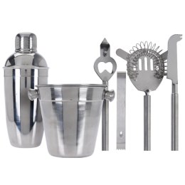 ZESTAW BARMAŃSKI 6 ELEMENTÓW SHAKER DO DRINKÓW SZCZYPCE