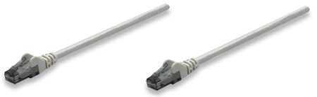 INTELLINET Patchcord Cat6 UTP 1.5 m 100% Cu szary 340380