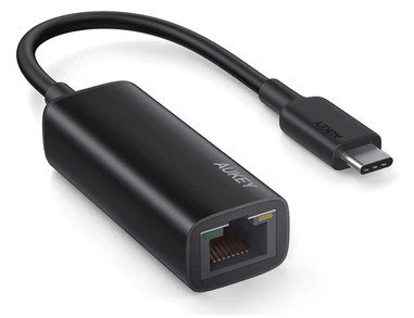 Karta sieciowa przewodowa AUKEY Karta sieciowa CB-A30 aluminiowa USB-C Gigabit 10/100/1000 Mbps RJ45 | 1 Gb/s | USB 3.0 Typ C | 
