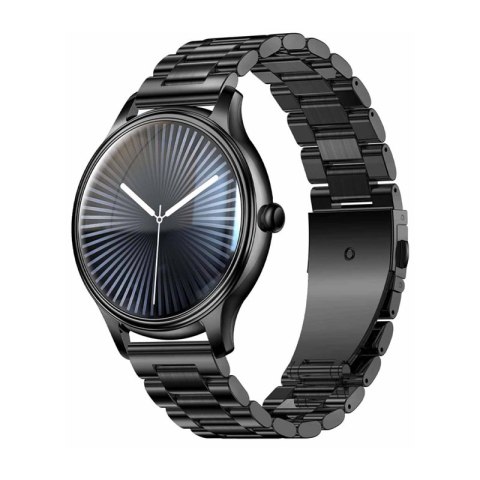 Smart Watch COLMI L28 (czarny + czarny stalowy pasek)