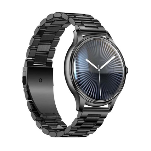 Smart Watch COLMI L28 (czarny + czarny stalowy pasek)