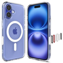 Etui case na iPhone 16 Ultra Hybrid T MagSafe - białe