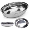 Półmisek stalowy na przekąski owalny głęboki 19x14cm EXCELLENT HOUSEWARE 139389