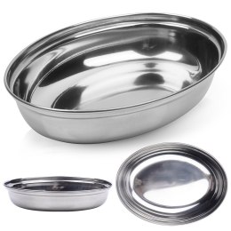 Półmisek stalowy na przekąski owalny głęboki 19x14cm EXCELLENT HOUSEWARE 139389
