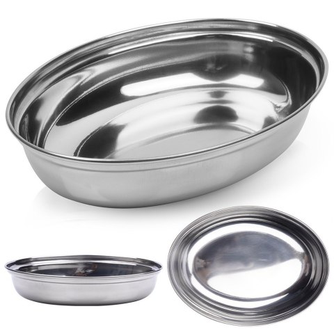 Półmisek stalowy na przekąski owalny głęboki 19x14cm EXCELLENT HOUSEWARE 139389