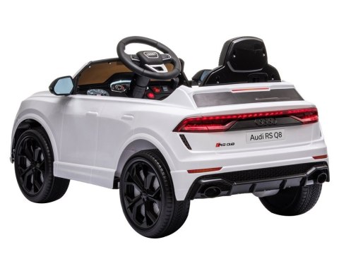Samochód na akumulator Audi RS Q8 Światła LED MP3 Pilot Biały