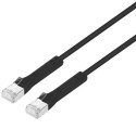 INTELLINET Patchcord Cat6a F/FTP 1 m 100% Cu czarny FlexiBoot Slim 745086