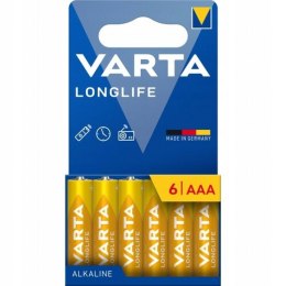 BATERIE ALKALICZNE VARTA R3 (AAA) LONGLIFE 6szt NEW