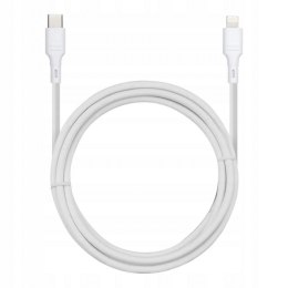 Kabel USB C do iPhone Lightning 2.4A (max 27W) - biały 1M