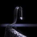 Kabel przewód kątowy z podświetlaną końcówką USB-C 100W 1m - czarny