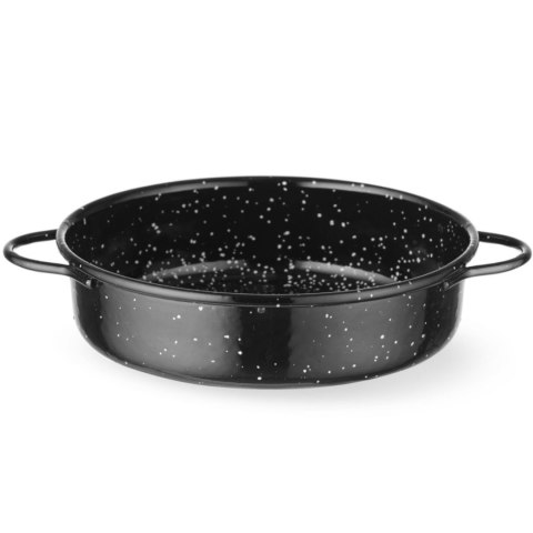 Patelnia emaliowana okrągła z uchwytami śr. 140x45 mm