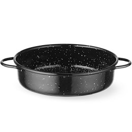 Patelnia emaliowana okrągła z uchwytami śr. 160x45 mm