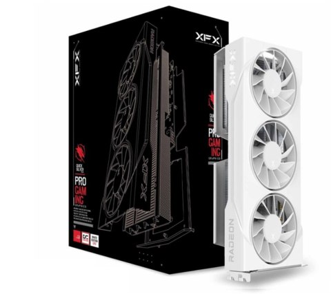 Karta graficzna XFX Swift Radeon RX 9060 XT OC White Triple Fan Gaming 16GB GDDR6 (RX-96TS316W7)