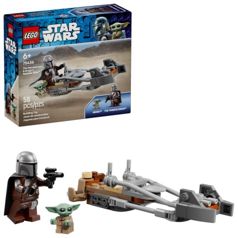 LEGO STAR WARS TM Śmigacz Mandalorianina i Grogu 75436