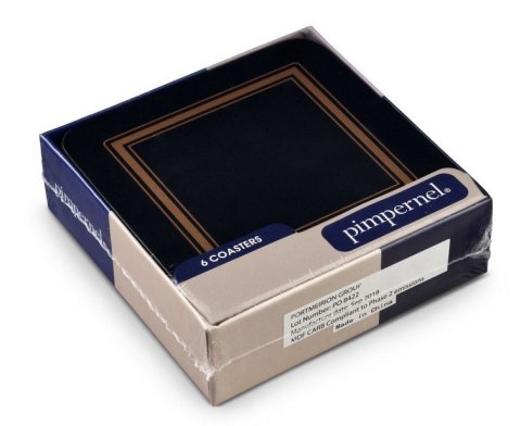 Czarne podkładki małe 6 szt.