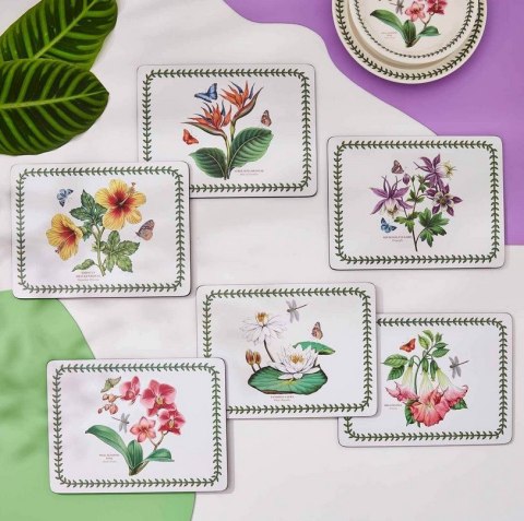 Egzotyczny Ogród Podkładki średnie 6 szt.