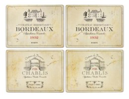 Francuskie Wina Podkładki duże 4 szt.