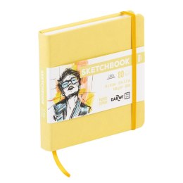 Szkicownik DARWI 14x14 140g Bladożółty