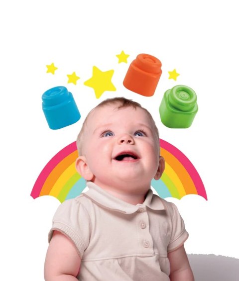 Clemmy Kolorowy Zestaw Woreczek 40 Miękkich Klocków Clementoni 17878